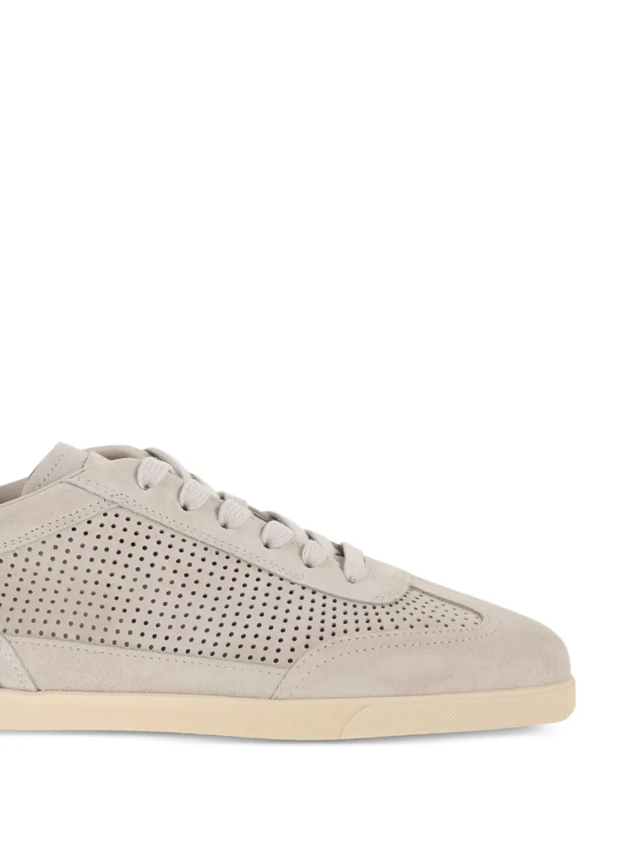 perforated-detail lace-up fastening sneakers 12