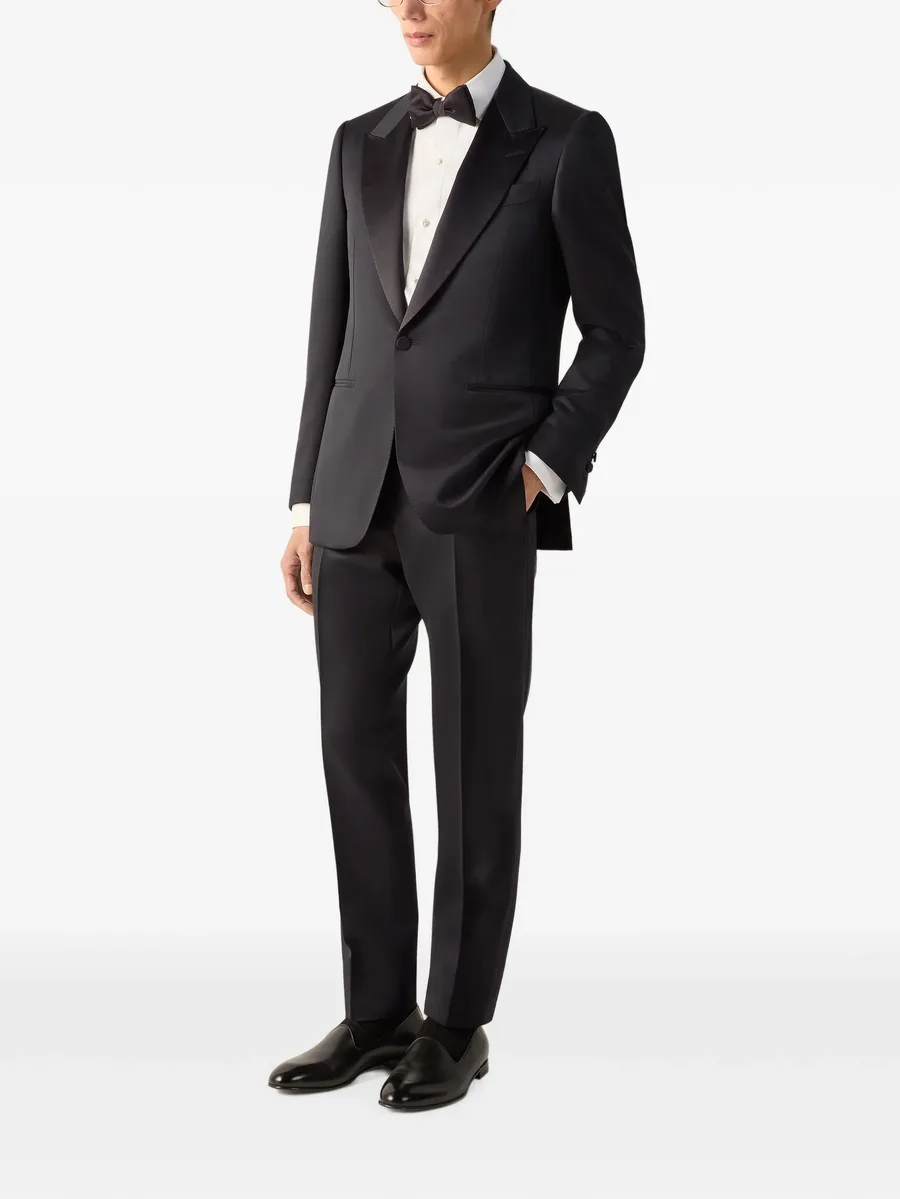 black Trofeo 120mila wool and mohair evening suit 2