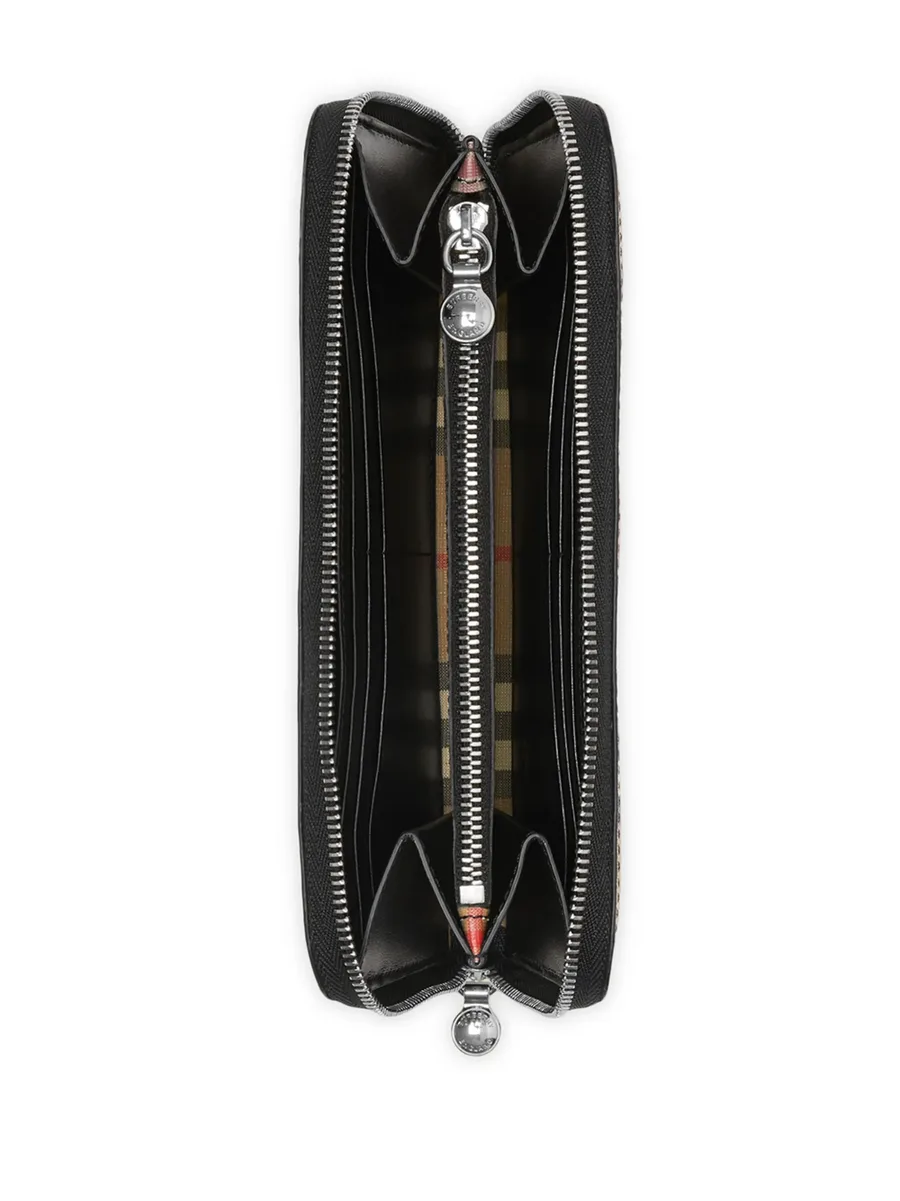 кошелек в клетку Vintage Check с круговой молнией 5