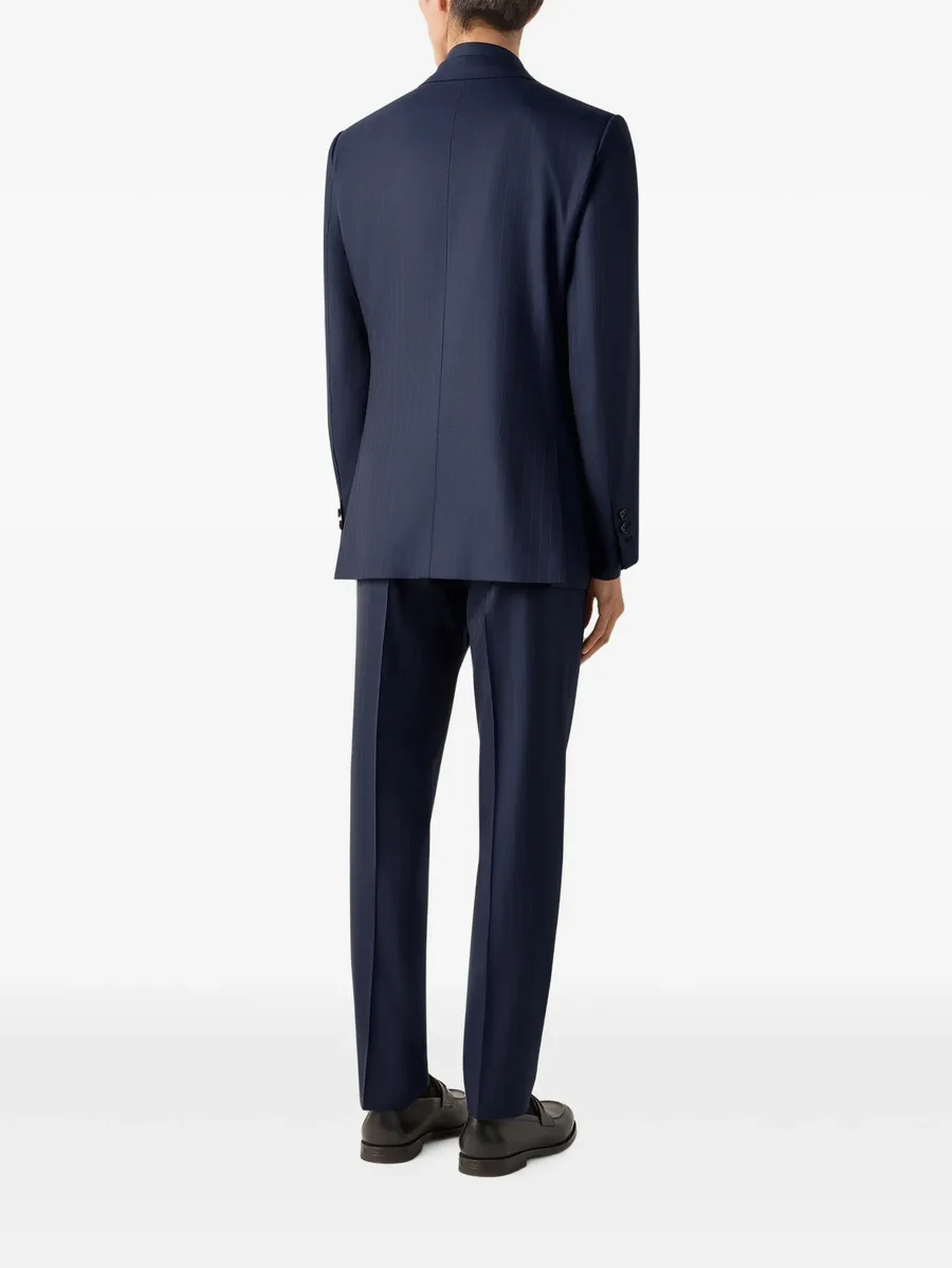 navy-blue Trofeo 120mila wool suit 3