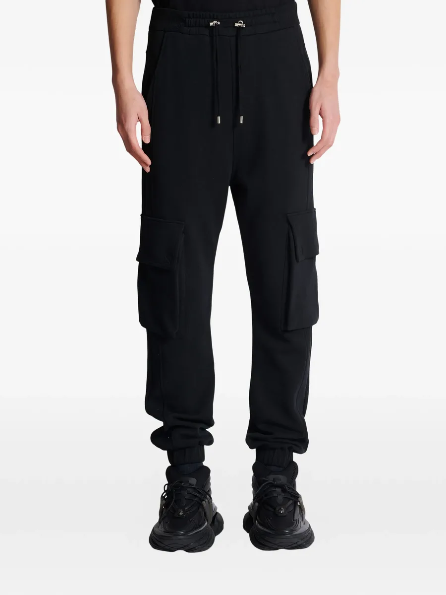 silver Balmain Vintage cargo sweatpants 9