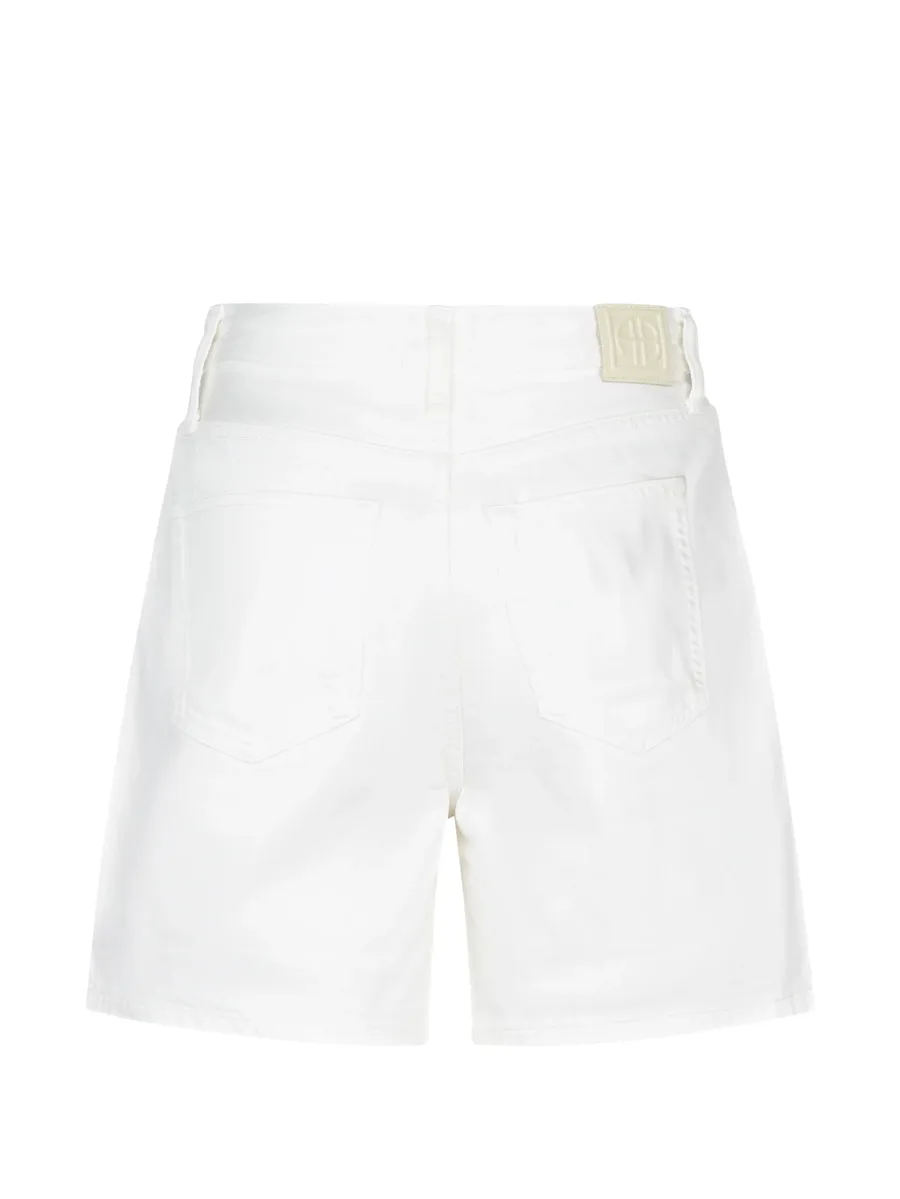Kat logo-patch denim shorts 3