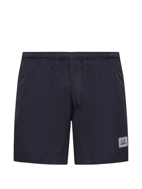 elasticated-waistband swim shorts