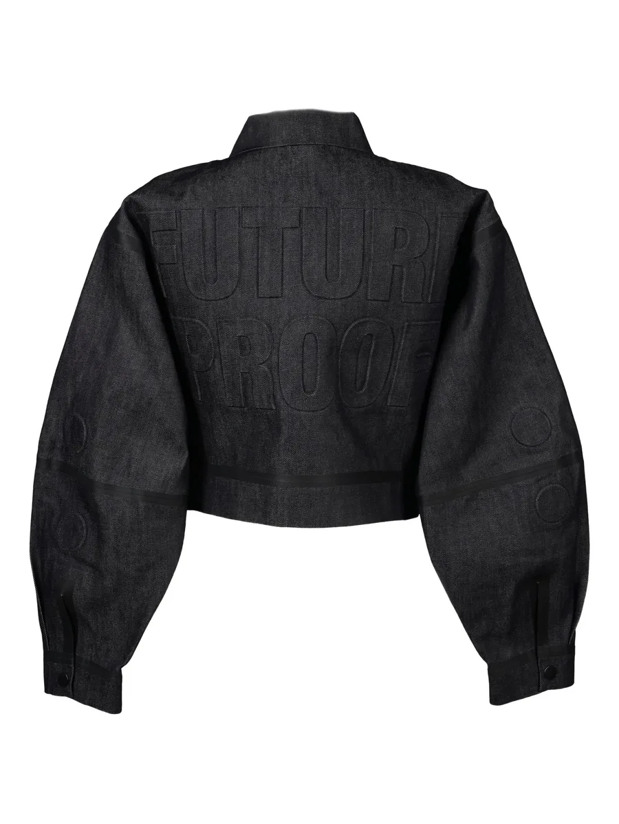 embossed denim jacket 3
