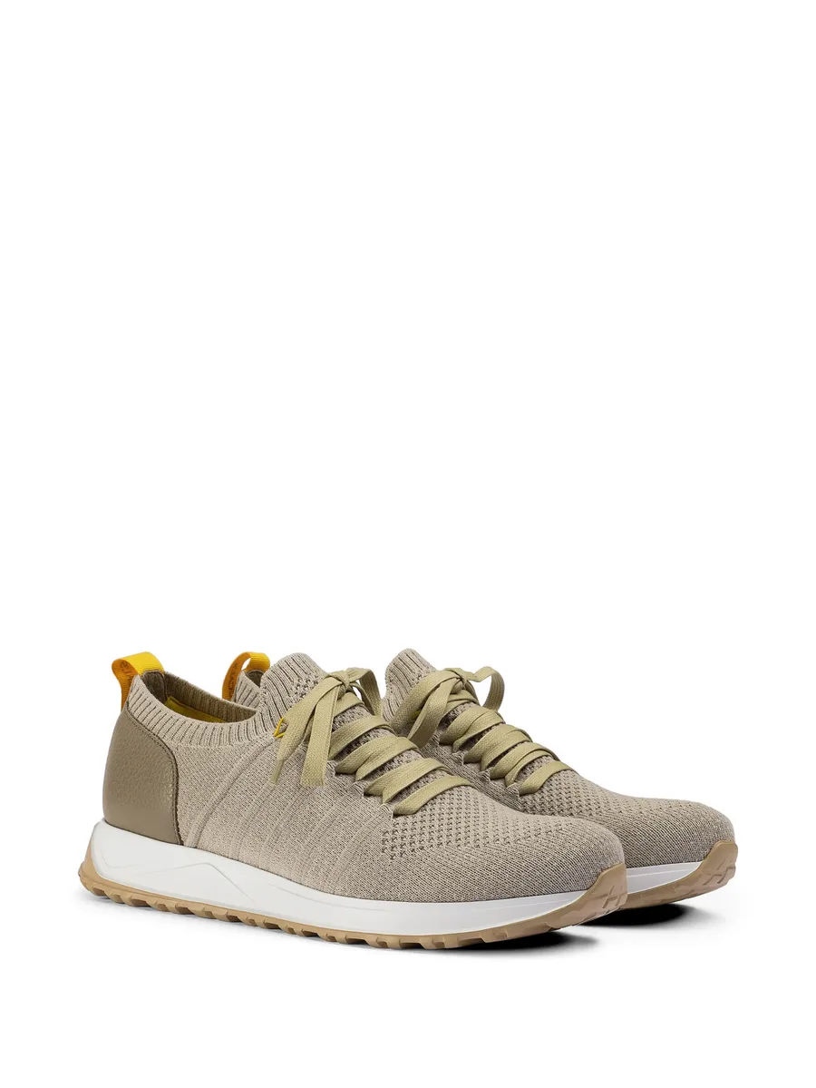 knitted leather sneakers 4