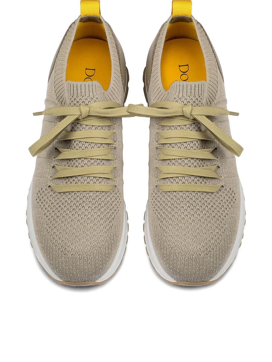 knitted leather sneakers 5