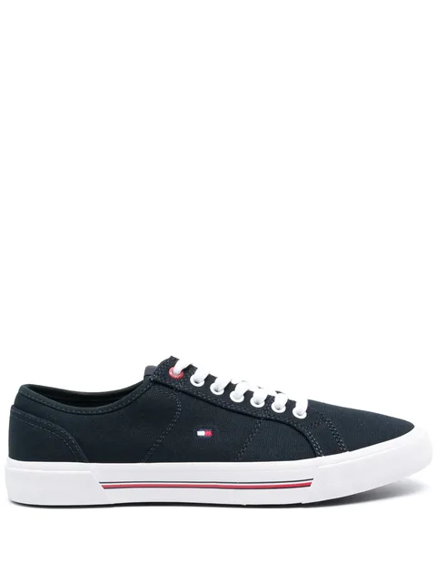 signature-detail low-top sneakers