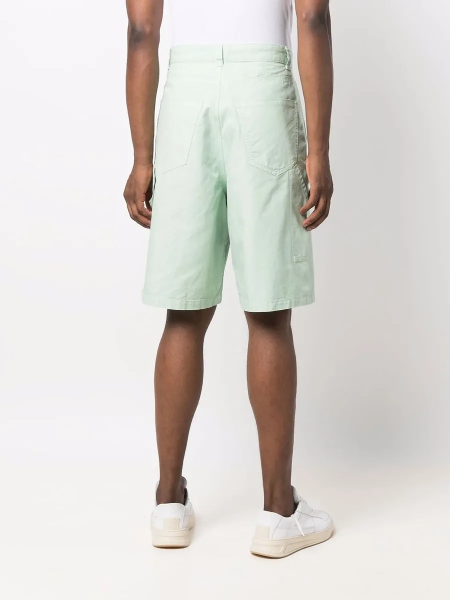 wide-leg loop-strap Bermuda shorts 8