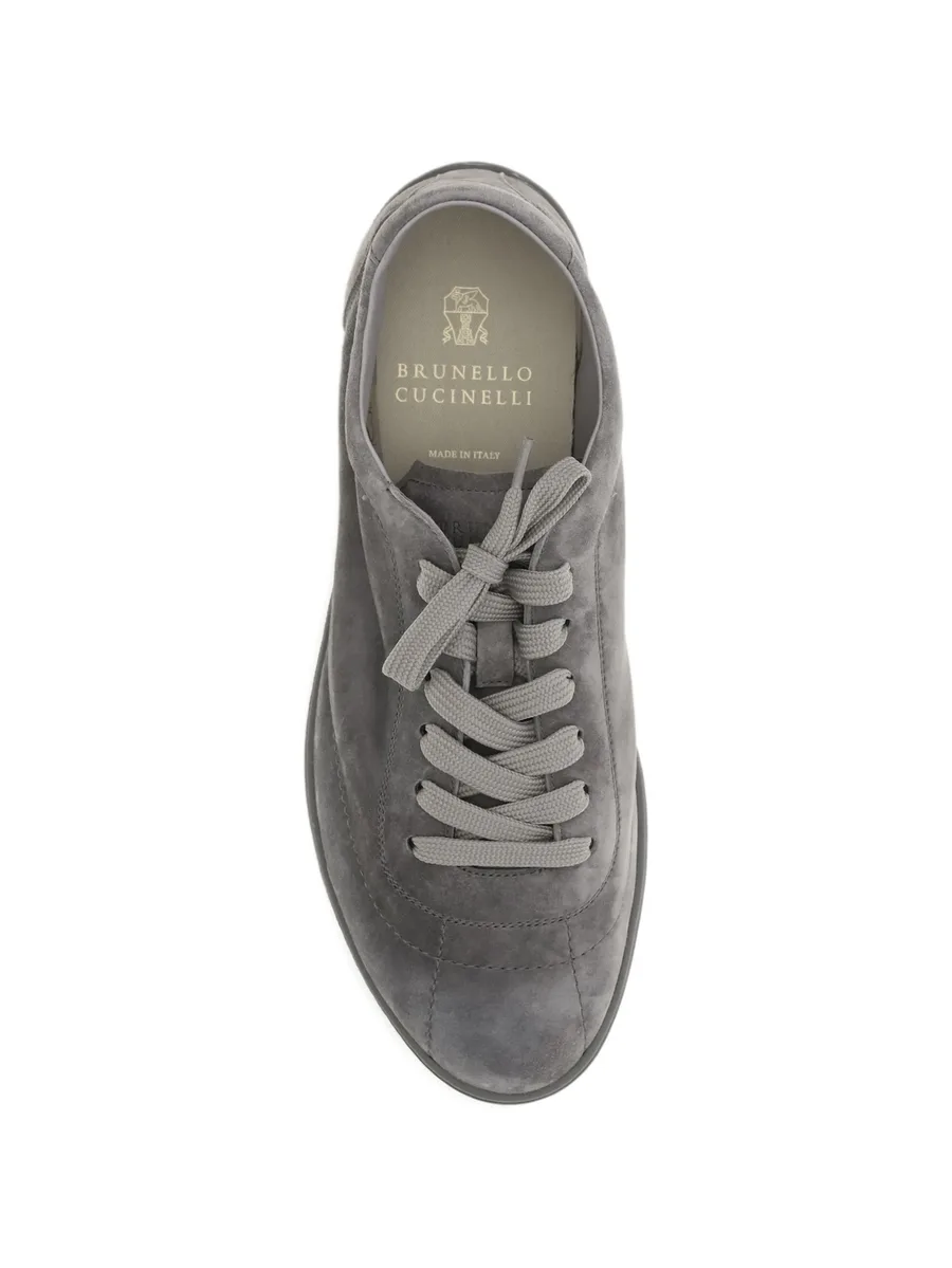 lace-up suede sneakers 5