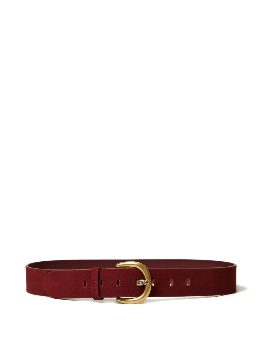 suede buckle belt 1