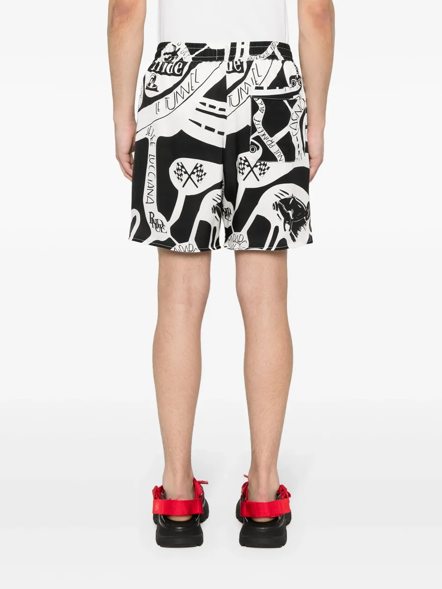 Strada silk shorts 7