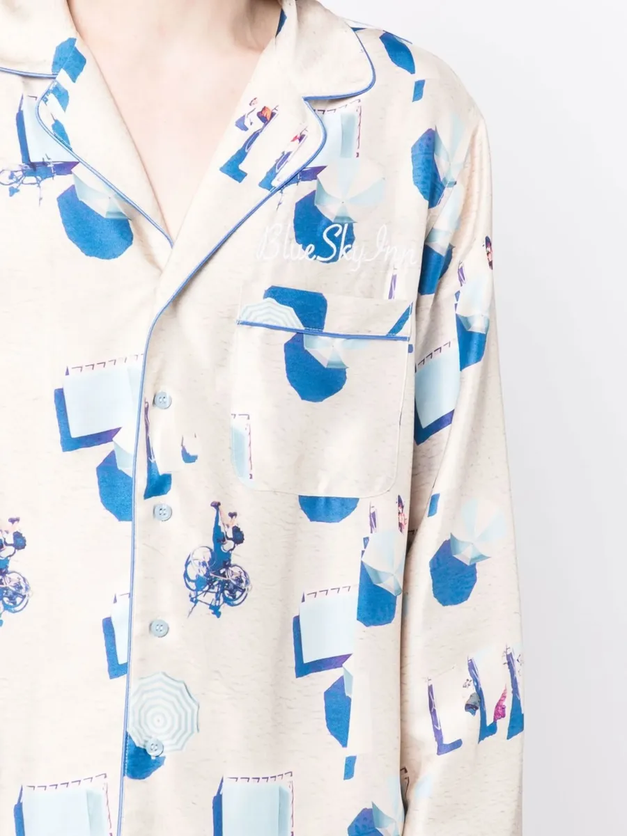 Beach graphic-print shirt 9