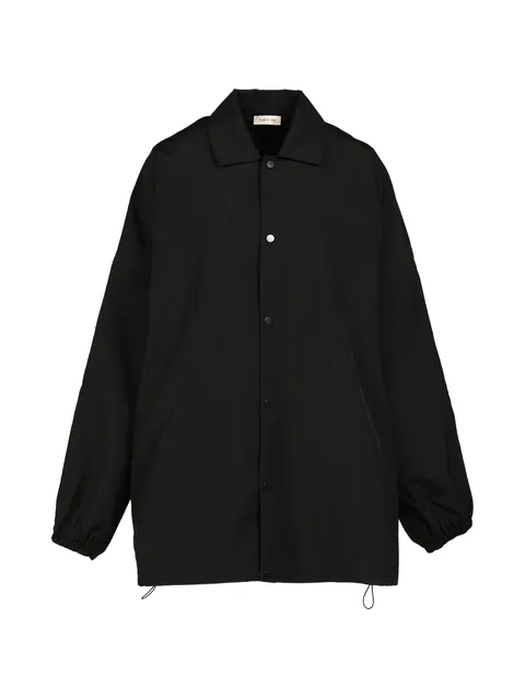 oversized logo-patch windbreaker