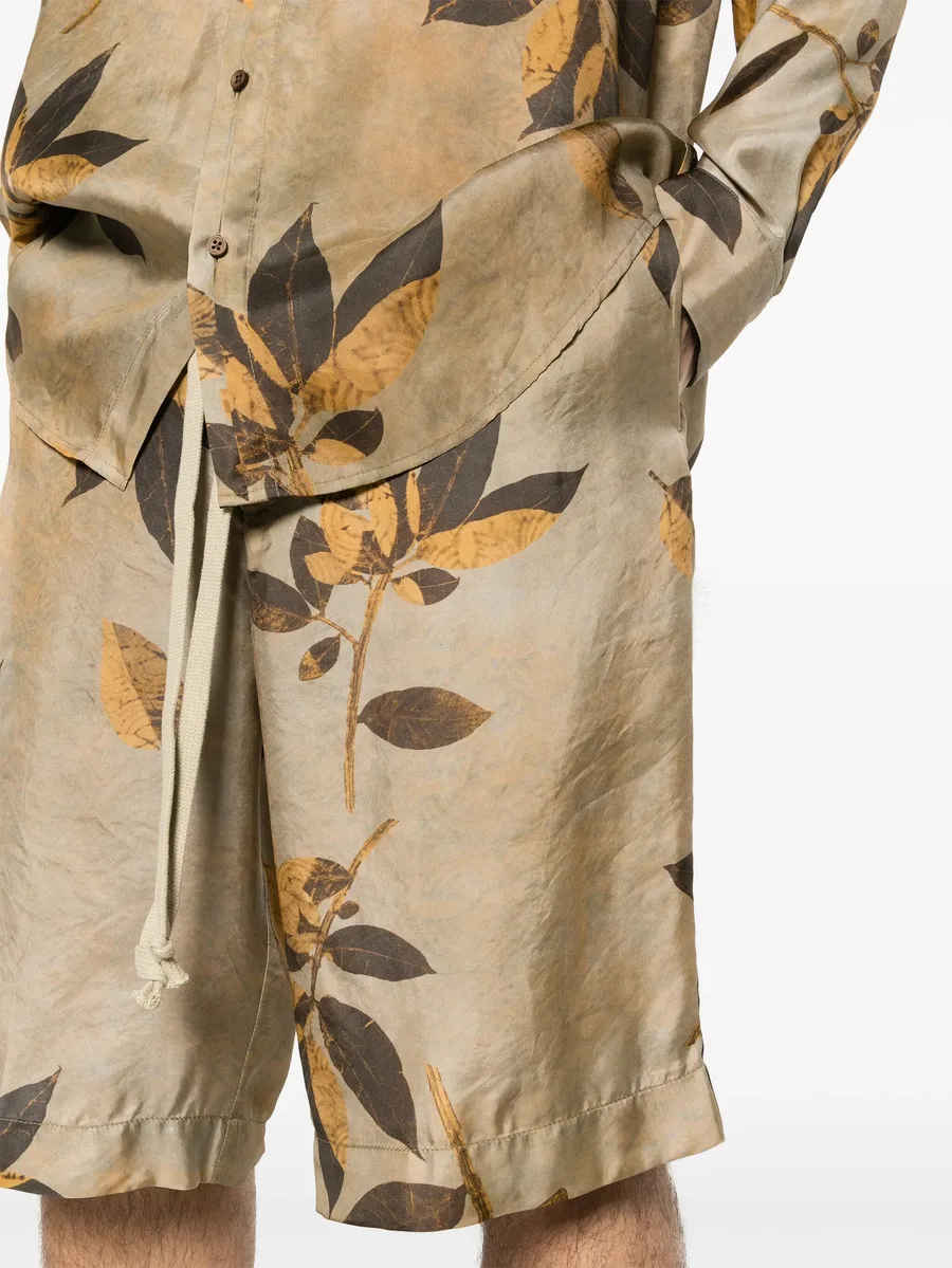 branches-print shorts 10
