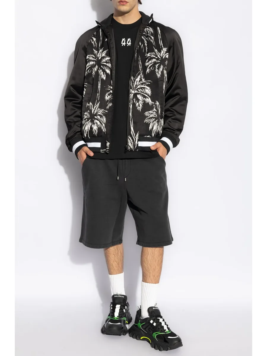 logo-embroidered track shorts 4