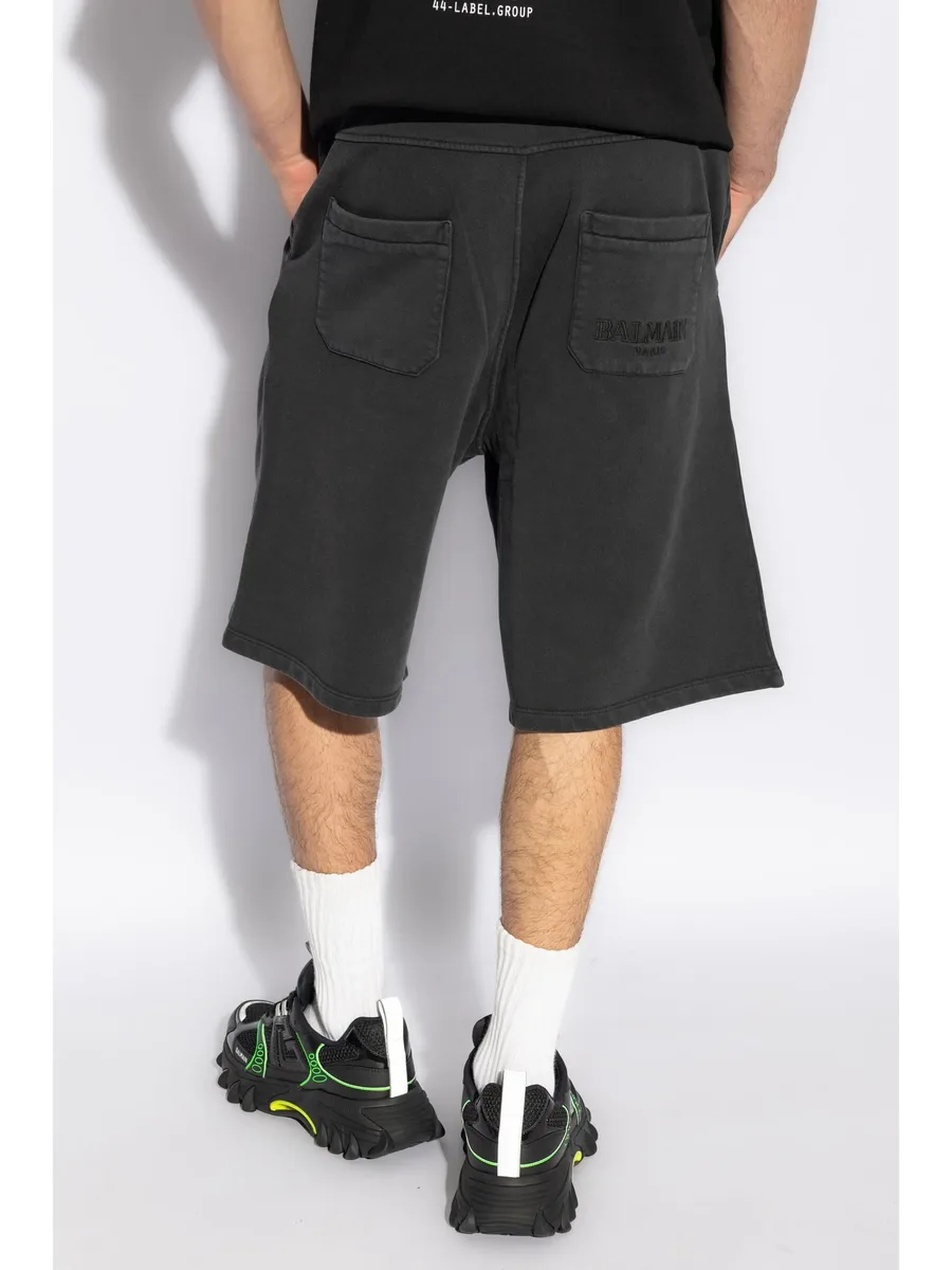 logo-embroidered track shorts 7