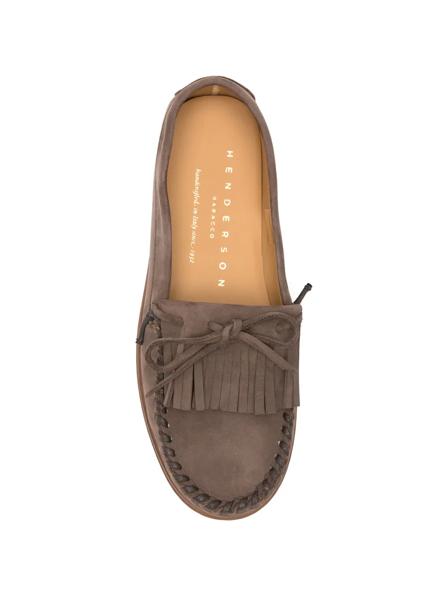 Tassia fringed nubuck loafers 8