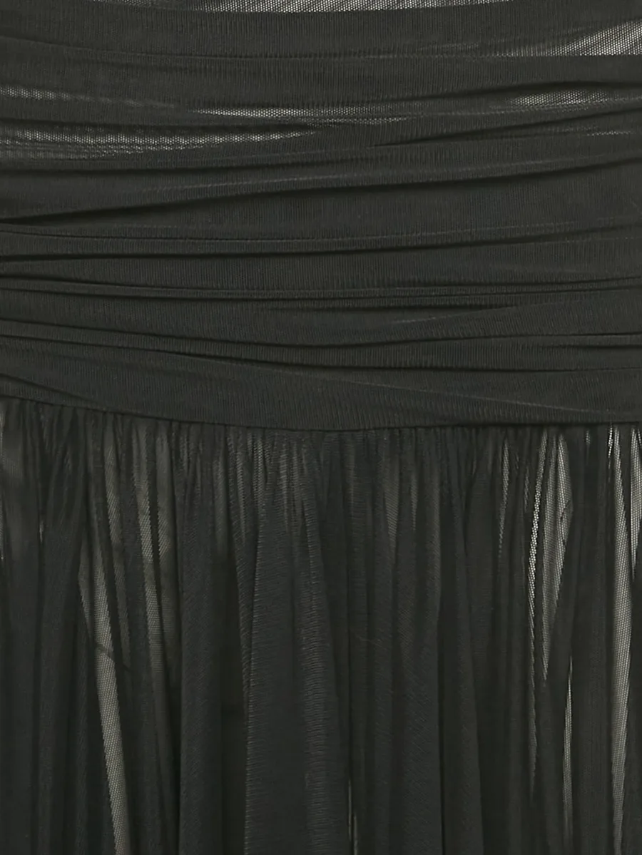 halterneck ruched dress 3