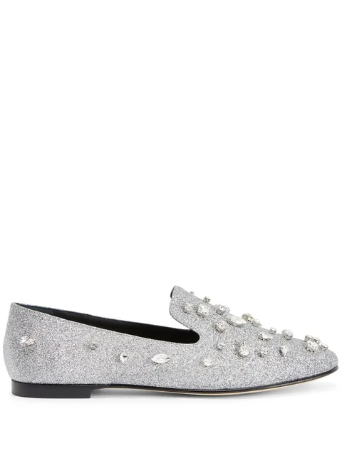 Dalila Bijoux glitter loafers
