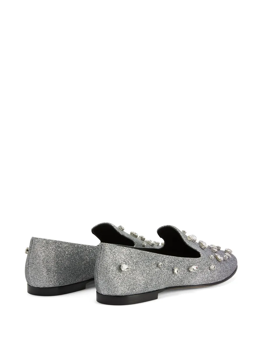 Dalila Bijoux glitter loafers 6