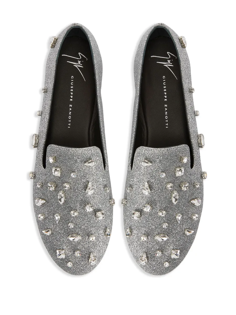 Dalila Bijoux glitter loafers 8