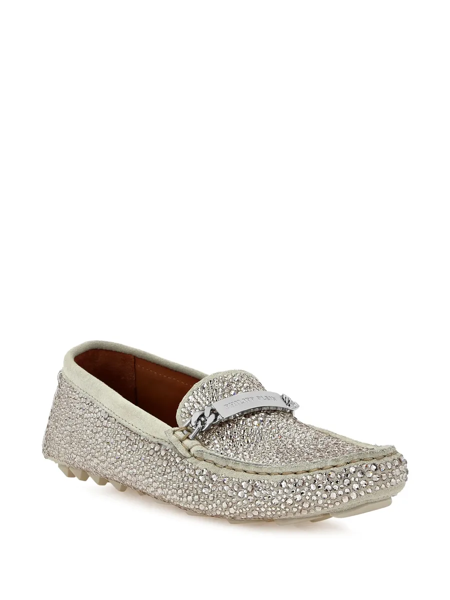 rhinestone-embellished loafers 4