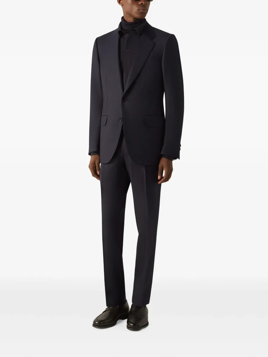 navy blue Trofeo Selection wool suit 2