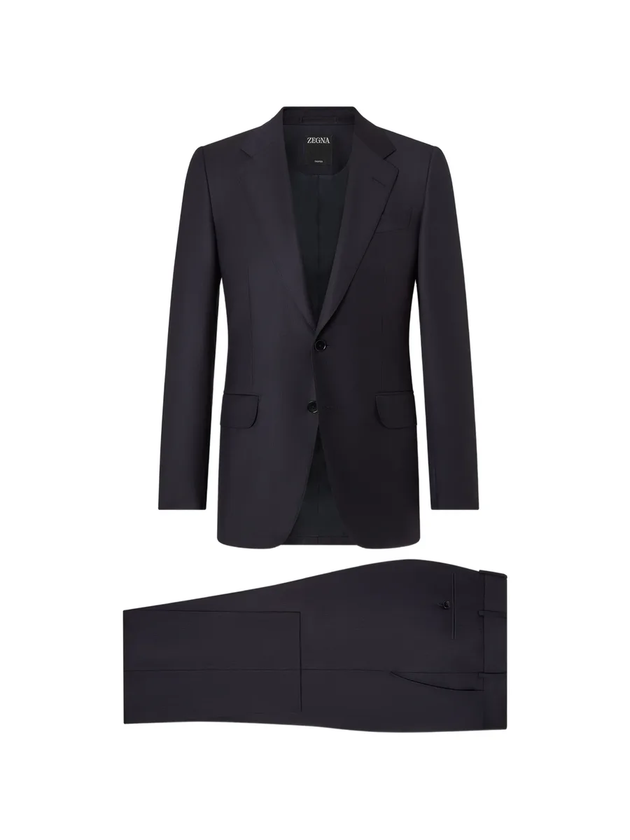 navy blue Trofeo Selection wool suit 1