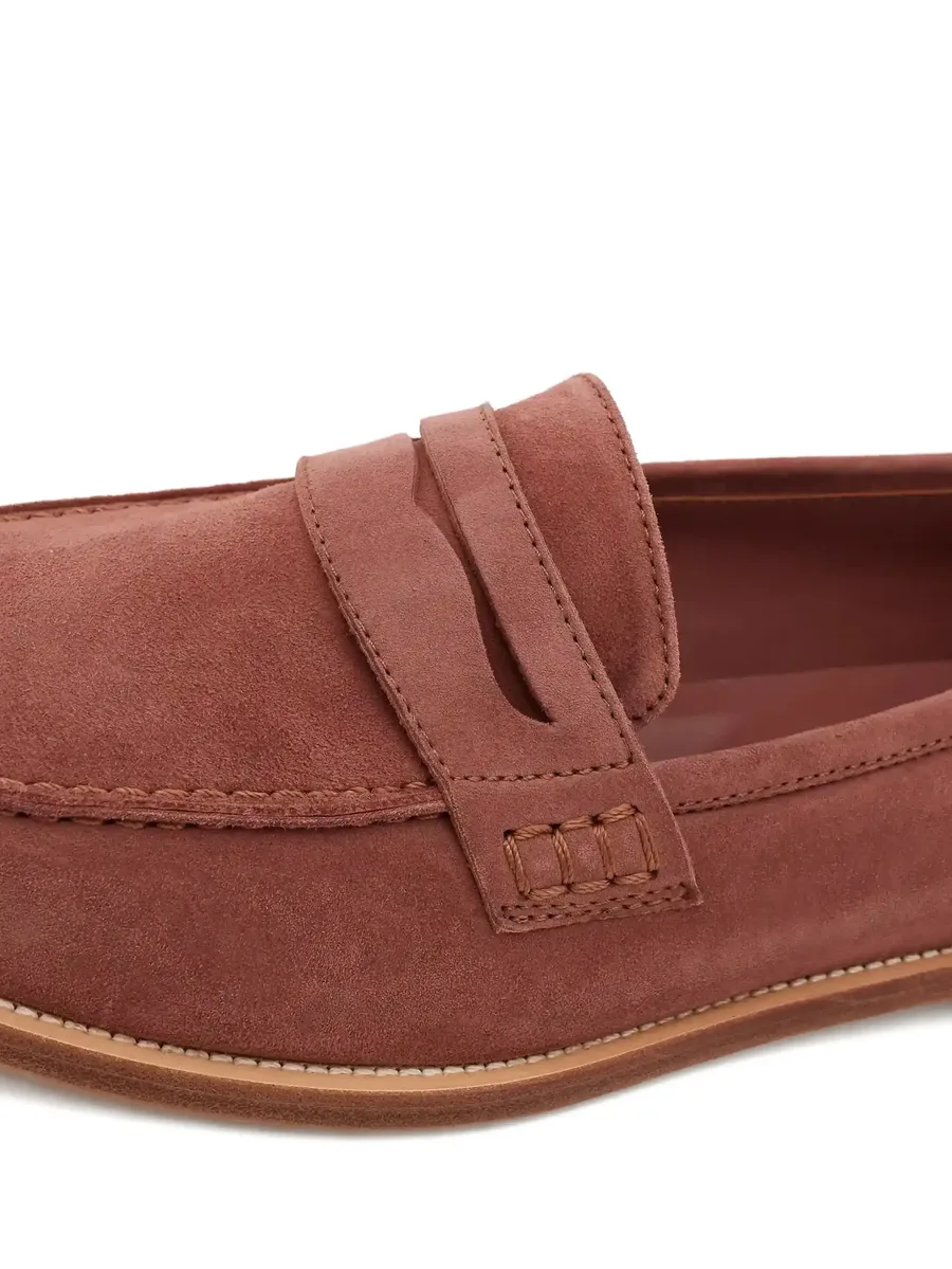 Perrita round-neck suede loafers 8