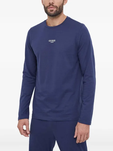 logo-print long-sleeve pajamas