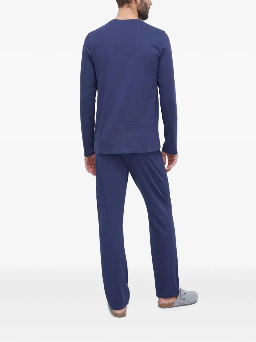 logo-print long-sleeve pajamas 3