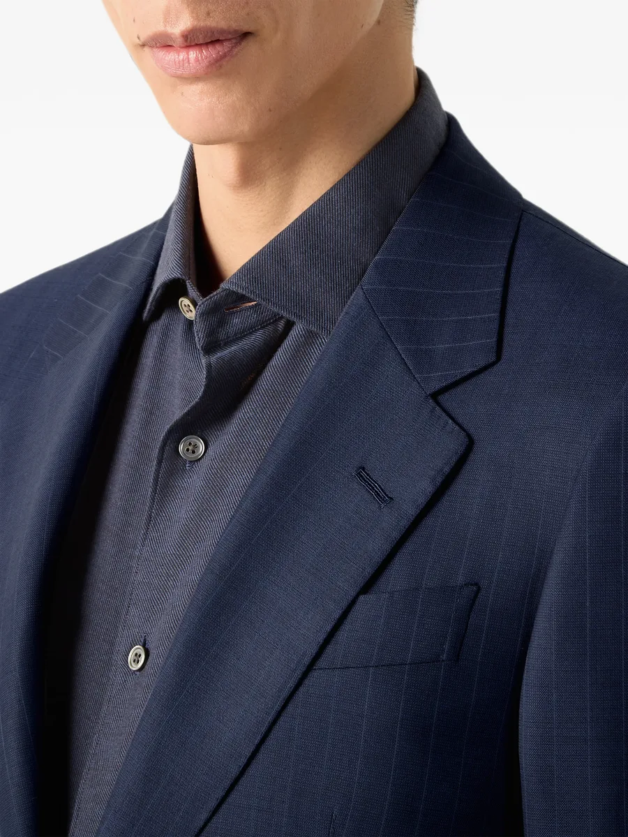 navy-blue Trofeo 120mila wool suit 5