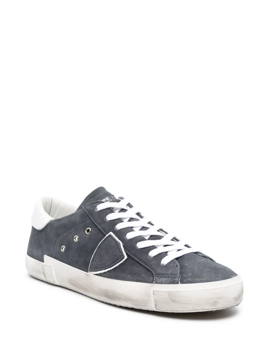 Paris logo-patch sneakers 3