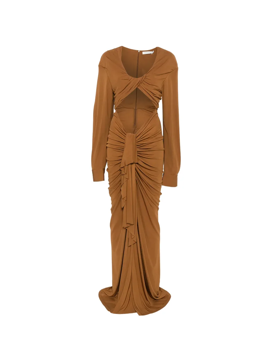 платье макси с драпировкой 1