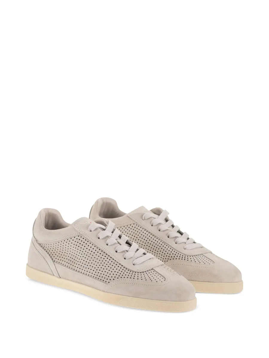 perforated-detail lace-up fastening sneakers 9