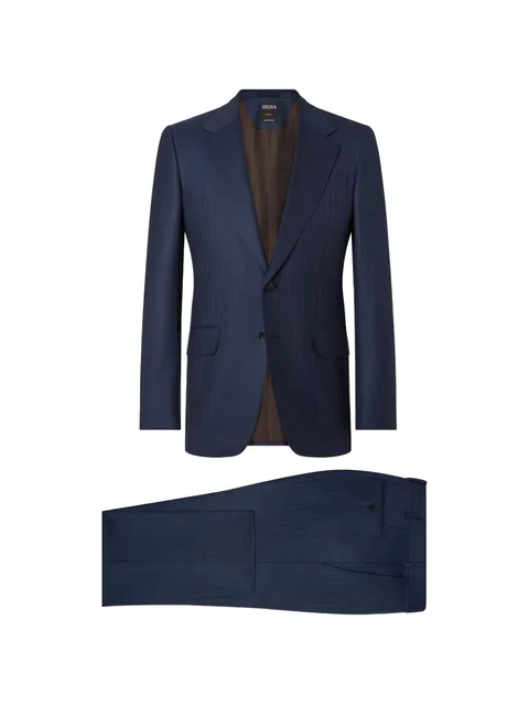 navy-blue Trofeo 120mila wool suit
