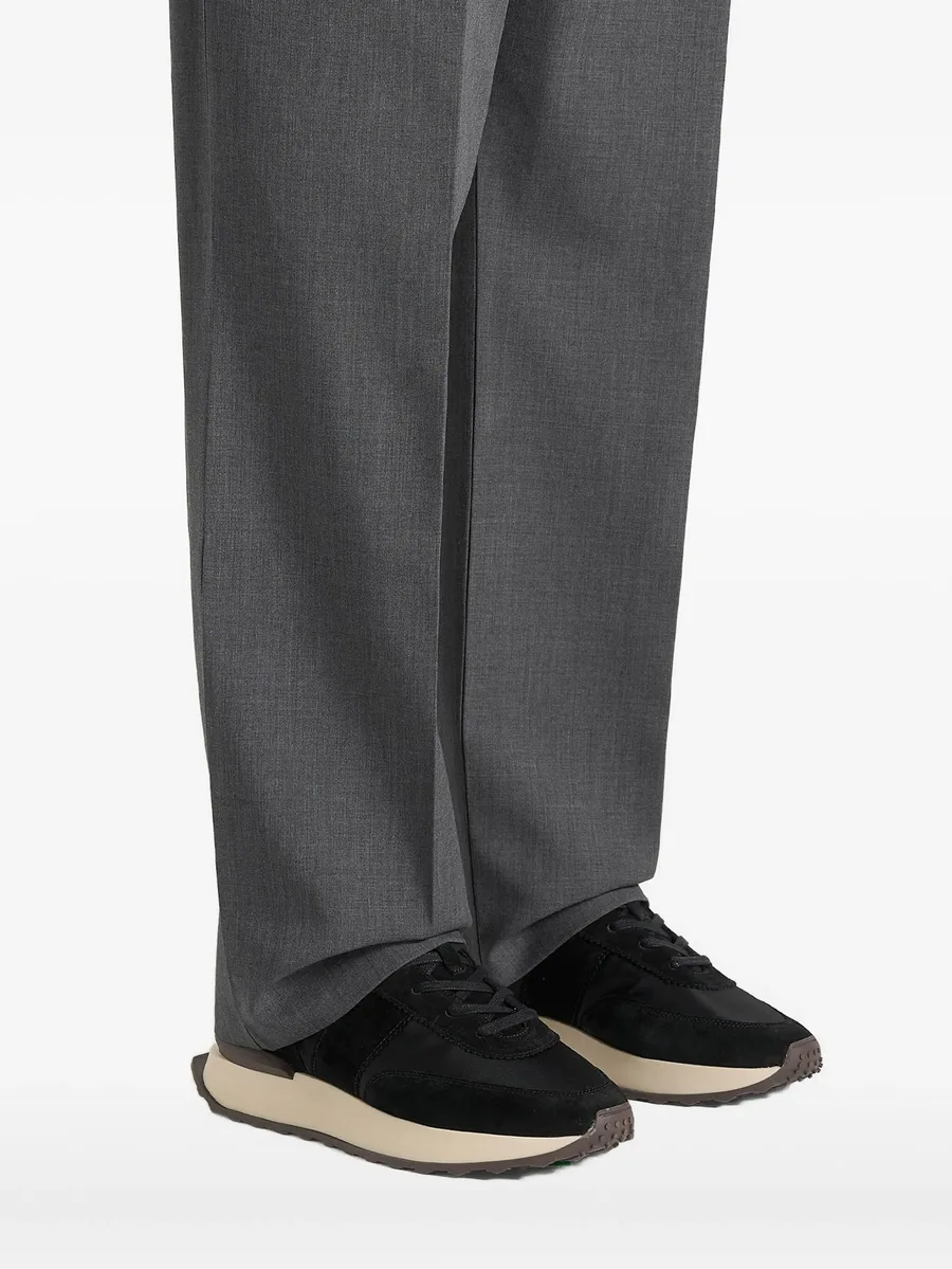 Monaco - suede and nylon runner - cream 7
