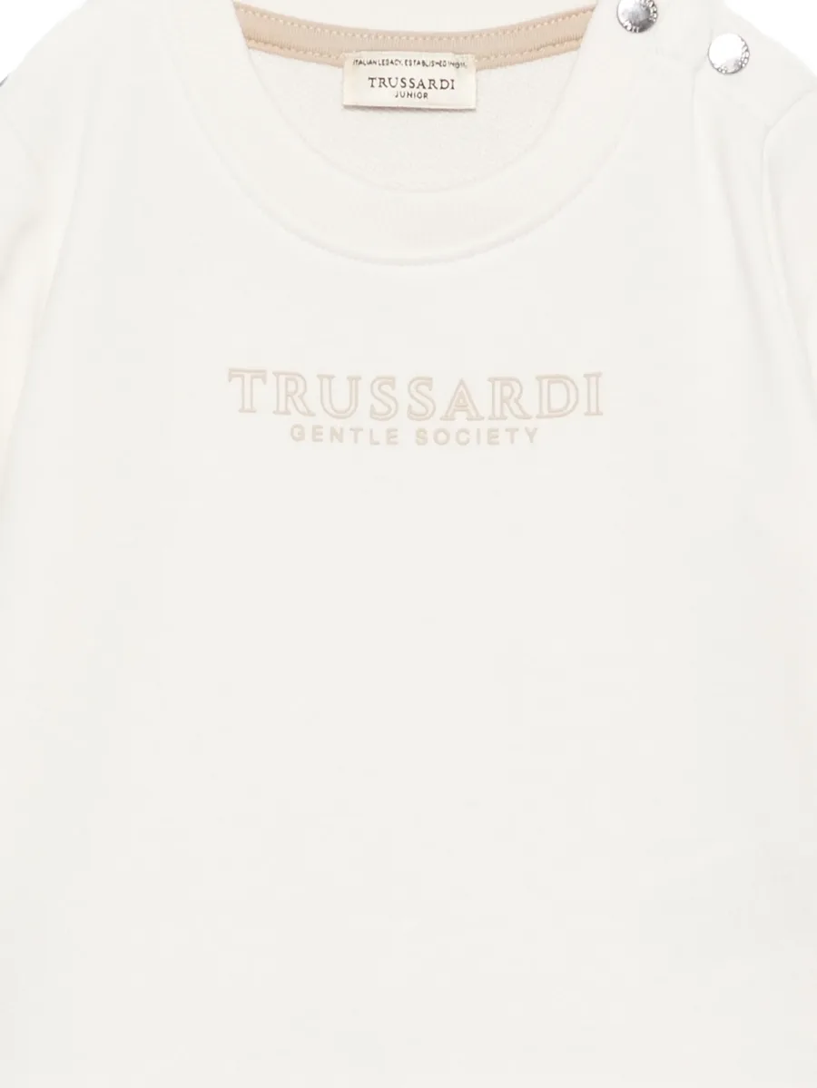 logo-print shoulder-button tracksuit set 3