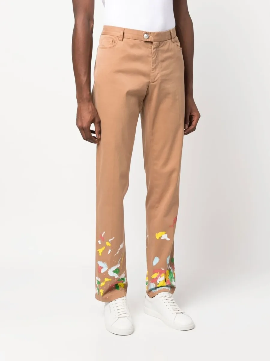 paint-splatter effect chinos 5