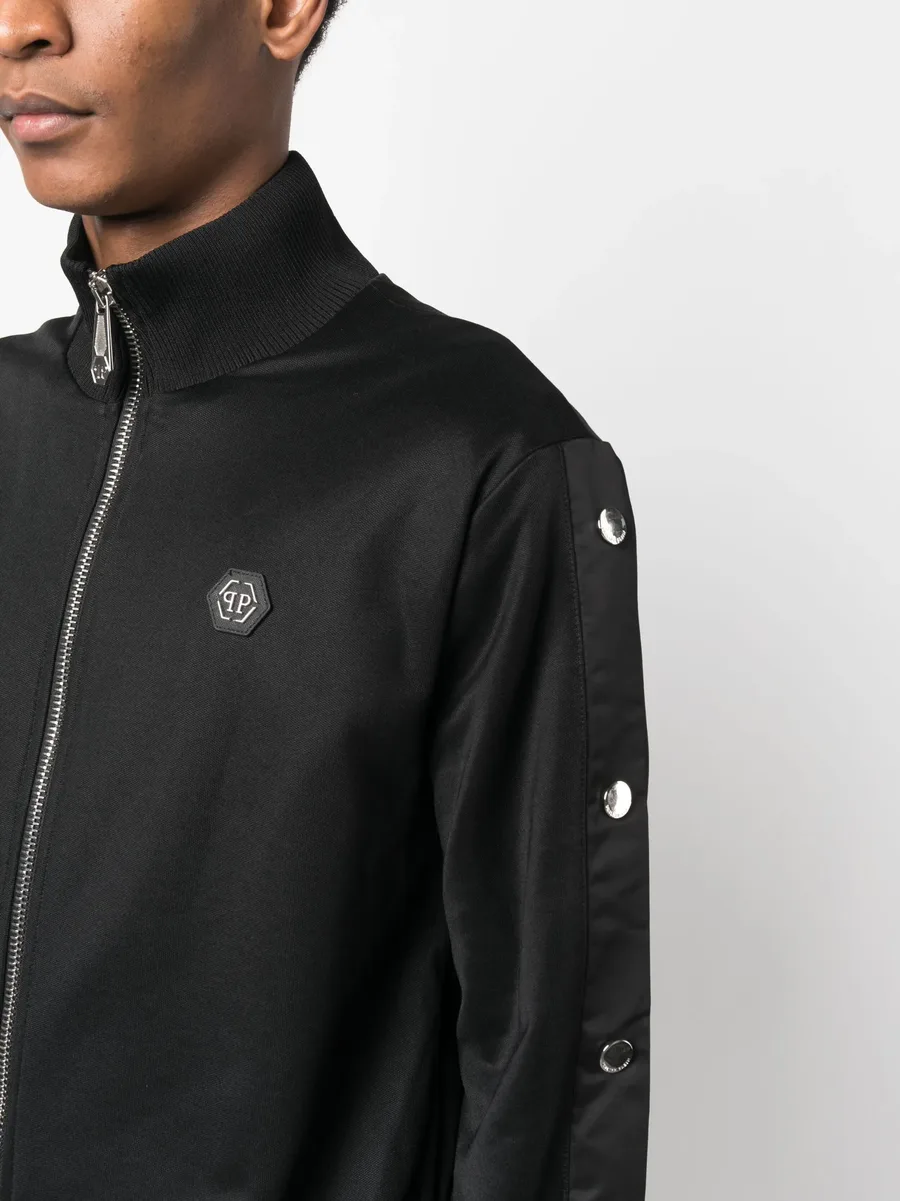 appliqué-detail bomber jacket 10