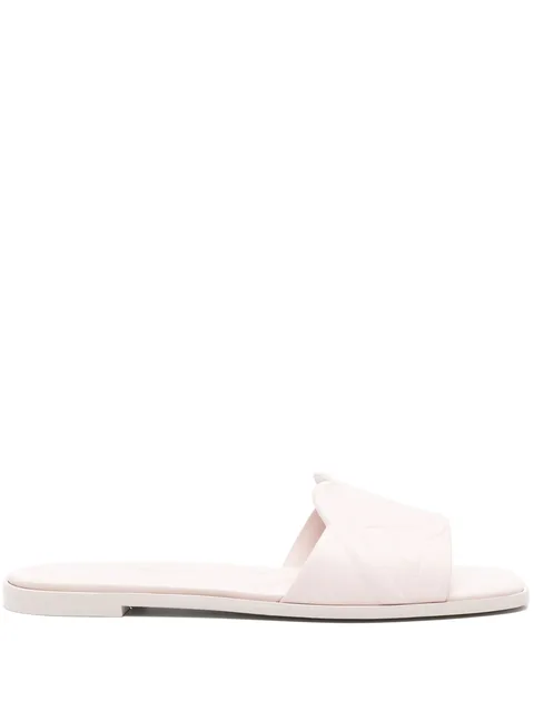 logo-embossed sandals