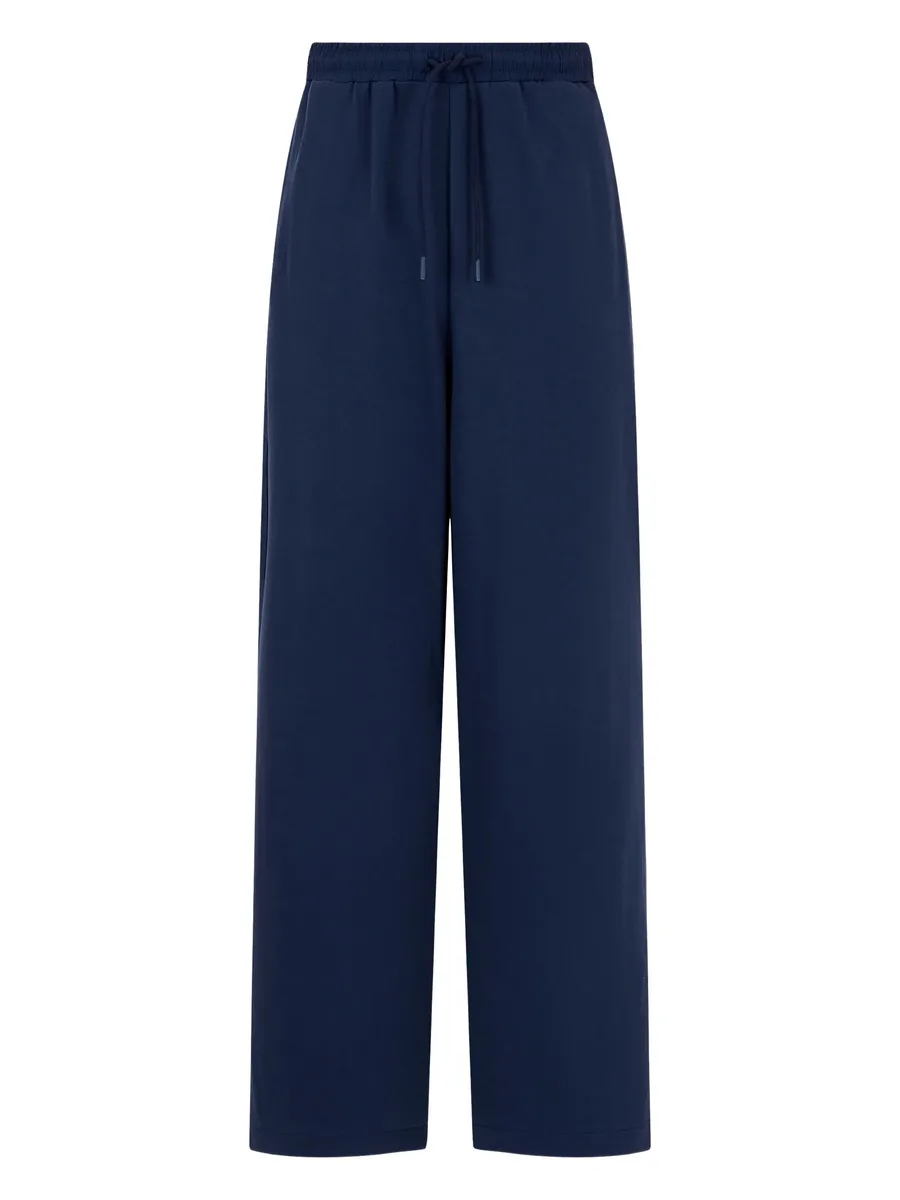 elasticated wide-leg trousers 1