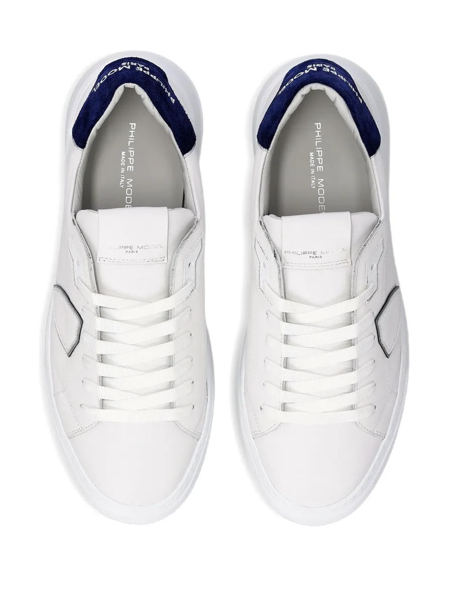 leather low-top sneakers 5