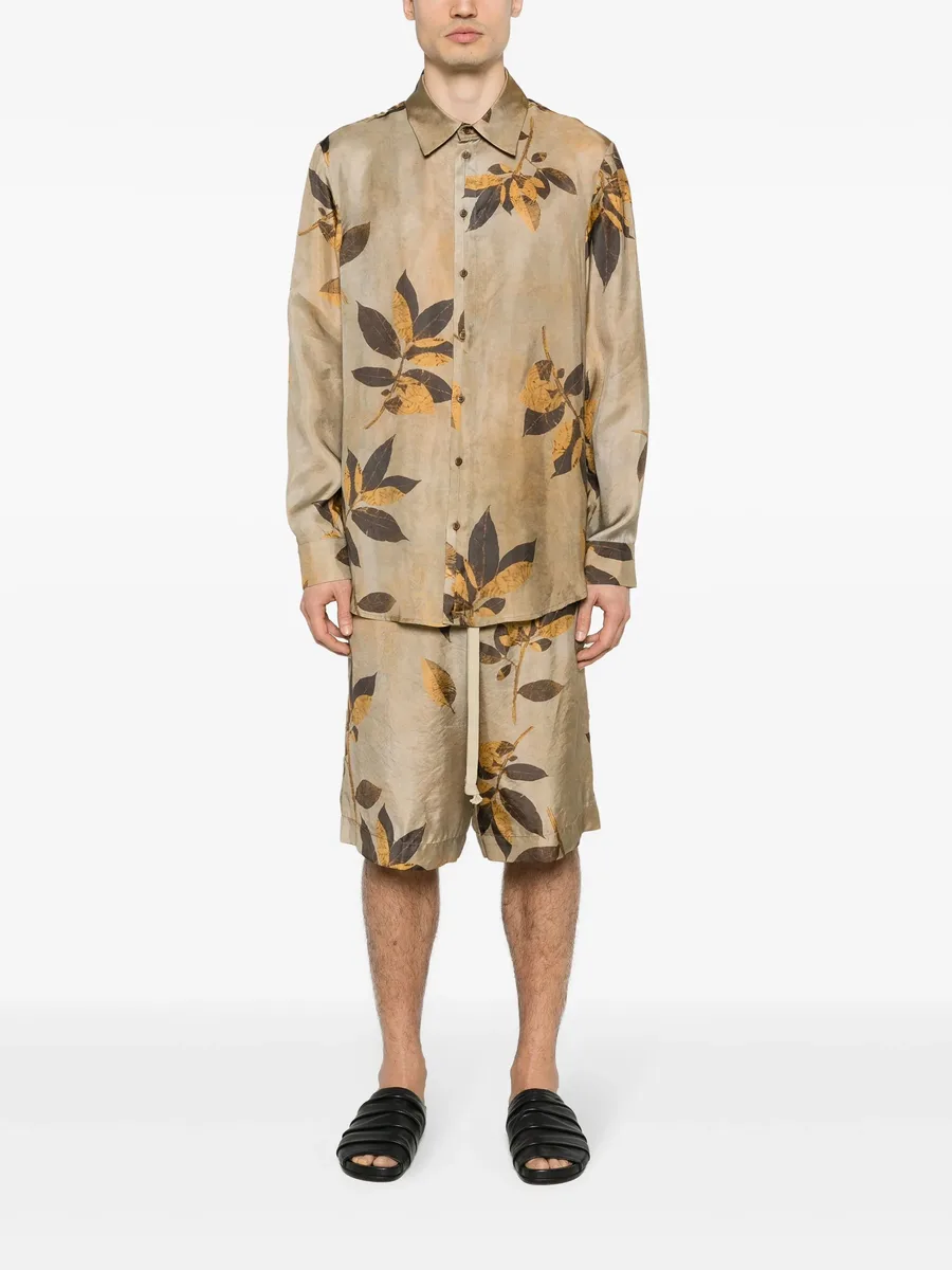 branches-print shorts 3