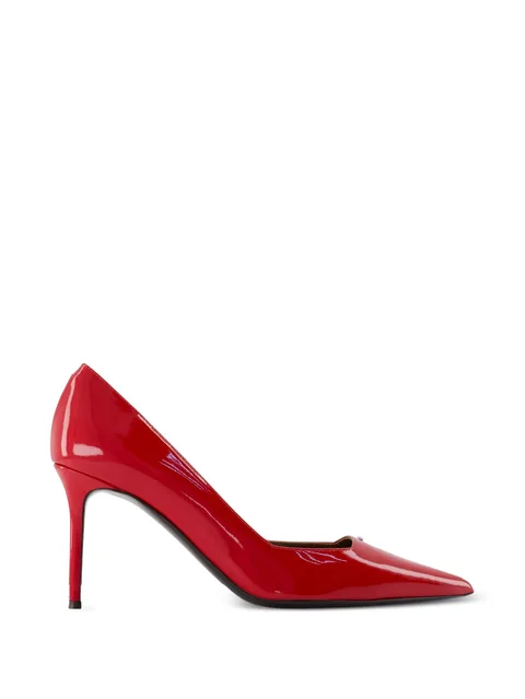 Vague pointed leather pumps