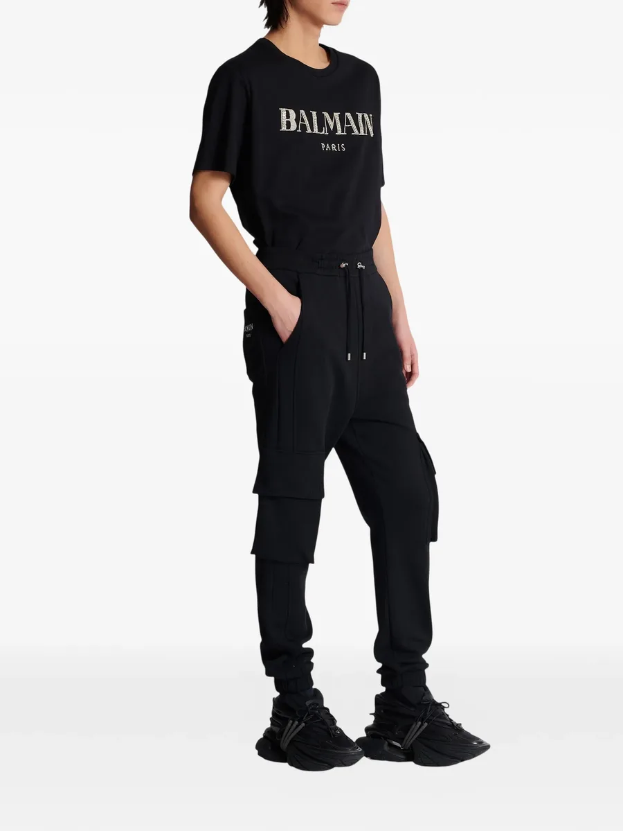 silver Balmain Vintage cargo sweatpants 6