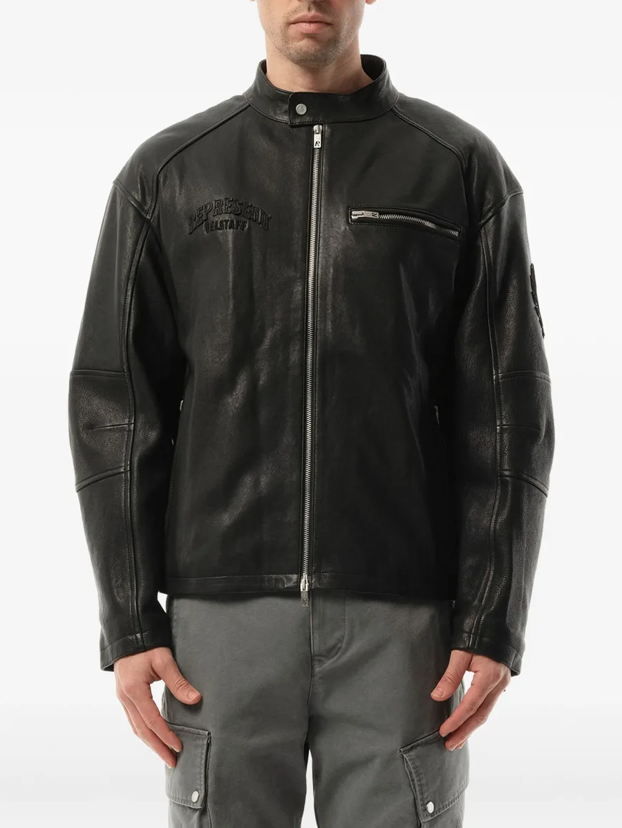 belstaff Cafe Racer embroidered biker jacket 5