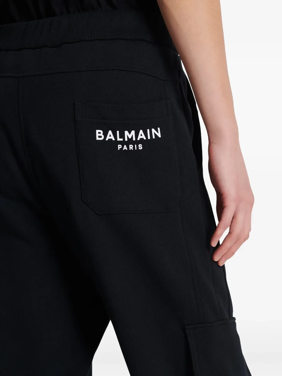 silver Balmain Vintage cargo sweatpants 11
