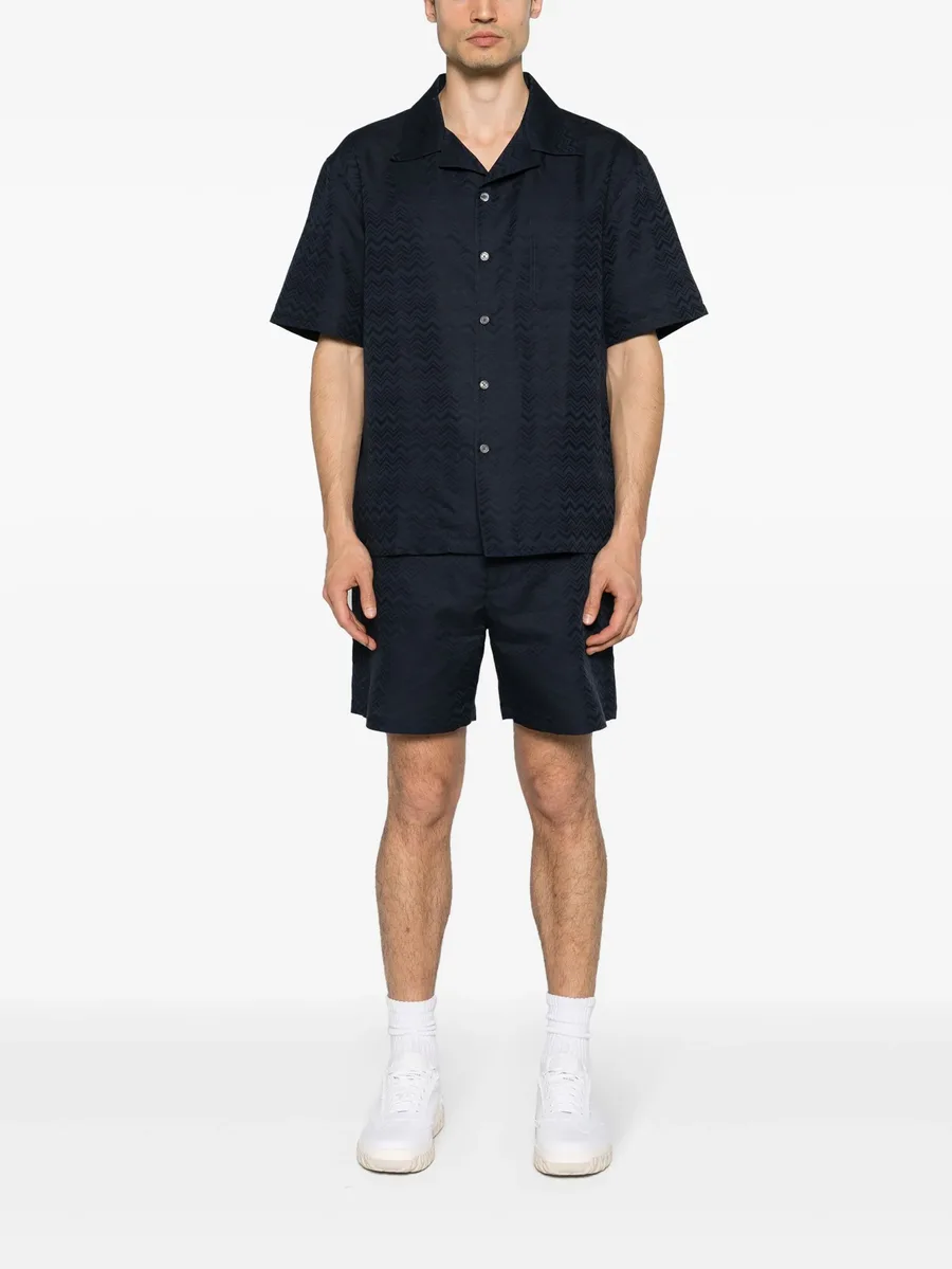 chevron-jacquard chino shorts 4