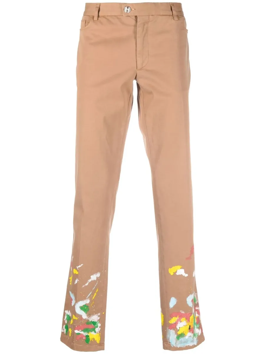 paint-splatter effect chinos 1